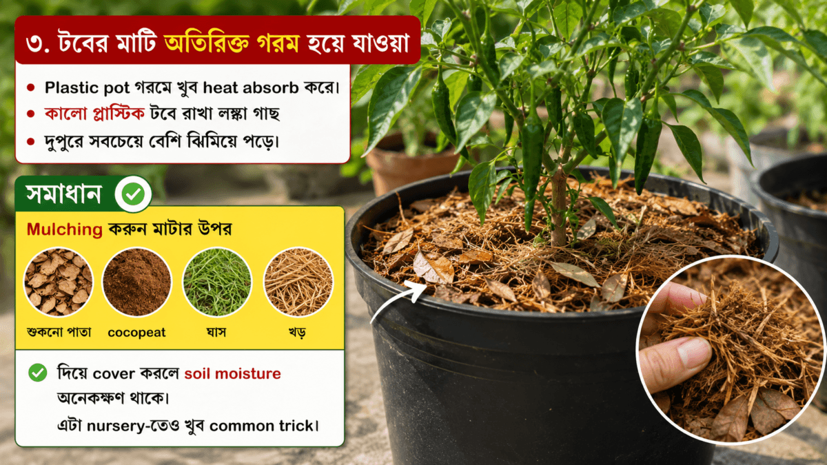 গরমে লঙ্কা গাছ শুকিয়ে যাচ্ছে? দেরি করলে পুরো গাছই নষ্ট হতে পারে 9 গরমে লঙ্কা গাছ শুকিয়ে যাচ্ছে